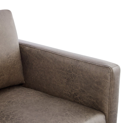 Tulo Faux Leather Arm Chair