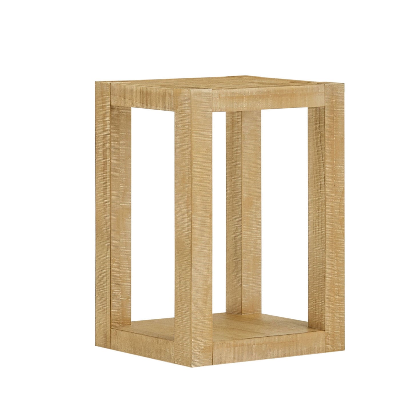 Modern 2-Tier Open Storage Side Table