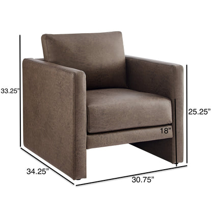 Tulo Faux Leather Arm Chair