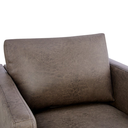 Tulo Faux Leather Arm Chair
