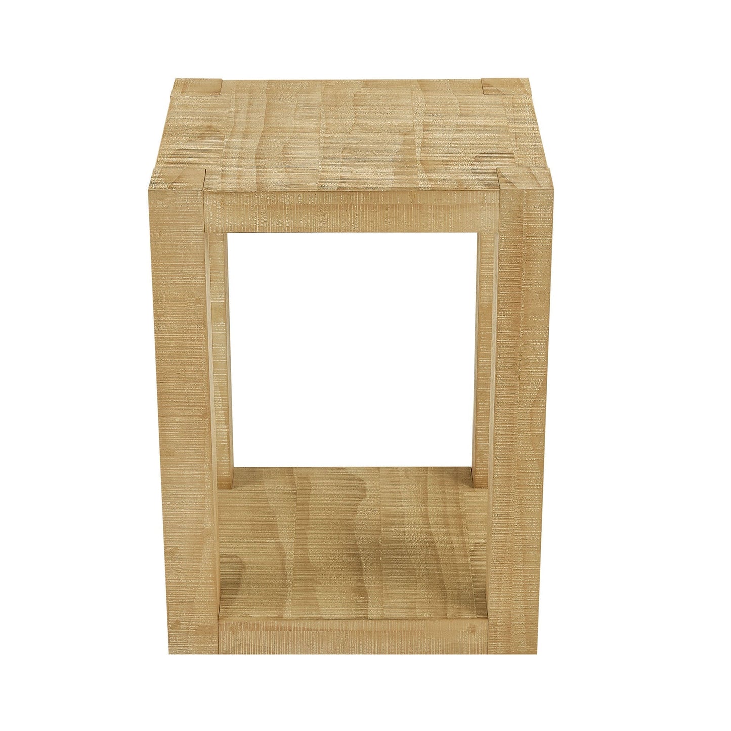Modern 2-Tier Open Storage Side Table