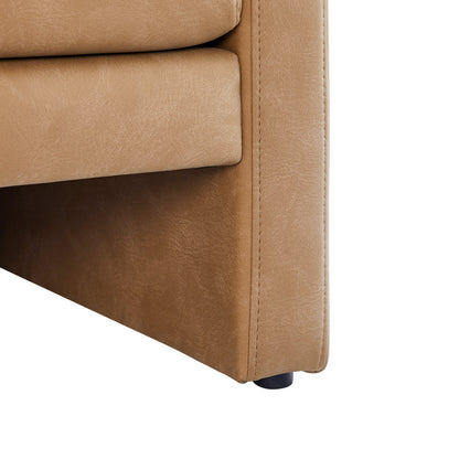 Tulo Faux Leather Arm Chair