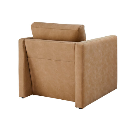 Tulo Faux Leather Arm Chair