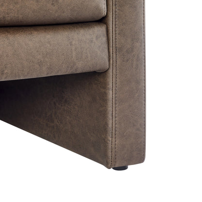 Tulo Faux Leather Arm Chair