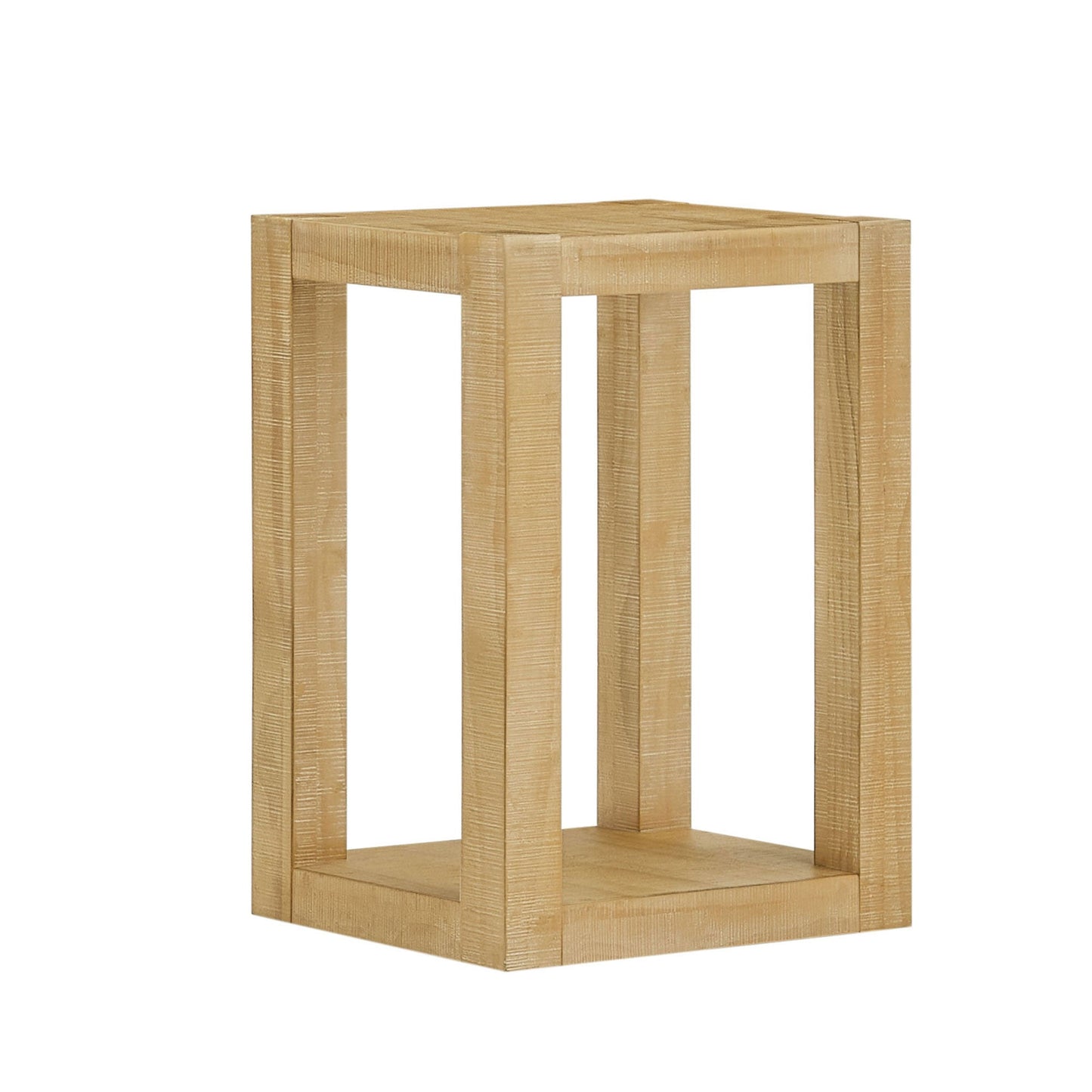 Modern 2-Tier Open Storage Side Table