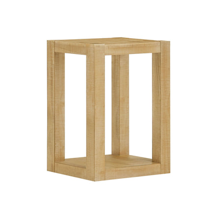 Modern 2-Tier Open Storage Side Table