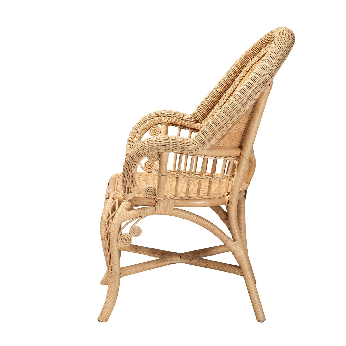 Marina High Back Rattan Armchair